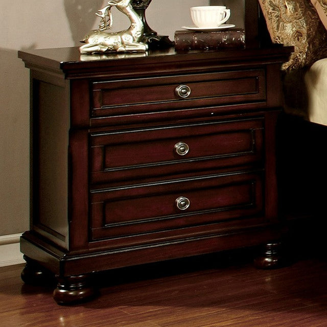 Northville Dark Cherry Nightstand - Ornate Home