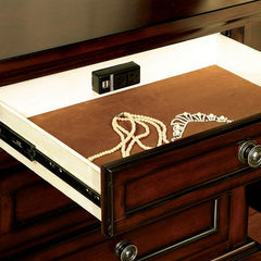 Northville Dark Cherry Nightstand - Ornate Home