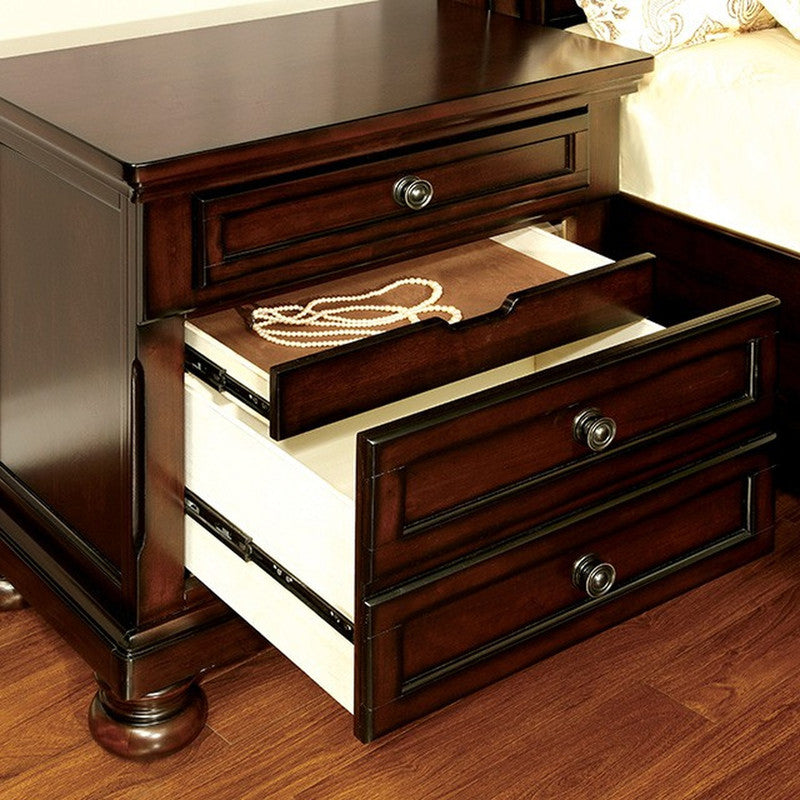 Northville Dark Cherry Nightstand - Ornate Home