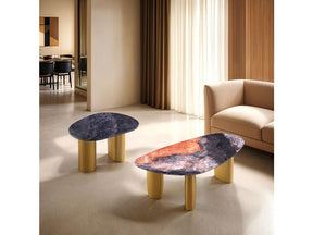Northwich Black/Gray/Matte Gold Coffee Table - Ornate Home