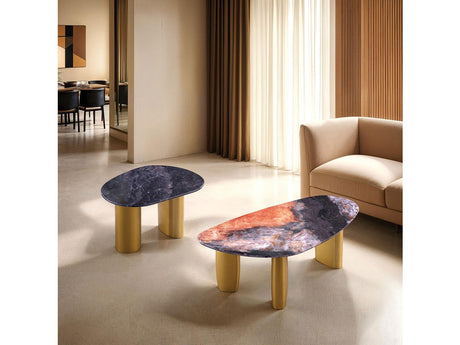 Northwich Black/Gray/Matte Gold Coffee Table - Ornate Home