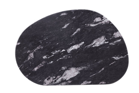 Northwich Black/Gray/Matte Gold Oval Coffee Table - Ornate Home