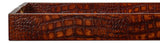 Norton Brown Leather Tray - Ornate Home