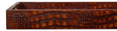 Norton Brown Leather Tray - Ornate Home