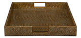 Norton Green Leather Tray - Ornate Home