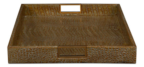 Norton Green Leather Tray - Ornate Home