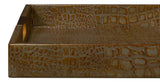 Norton Green Leather Tray - Ornate Home