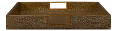 Norton Green Leather Tray - Ornate Home