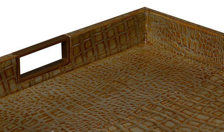 Norton Green Leather Tray - Ornate Home