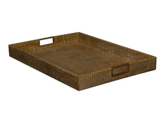 Norton Green Leather Tray - Ornate Home