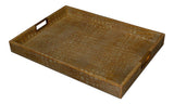 Norton Green Leather Tray - Ornate Home