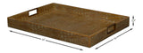 Norton Green Leather Tray - Ornate Home