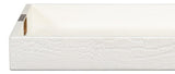 Norton Ivory Leather Tray - Ornate Home