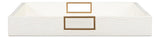 Norton Ivory Leather Tray - Ornate Home