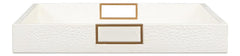 Norton Ivory Leather Tray - Ornate Home