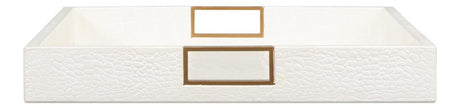 Norton Ivory Leather Tray - Ornate Home