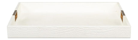 Norton Ivory Leather Tray - Ornate Home