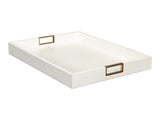 Norton Ivory Leather Tray - Ornate Home