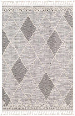 Norvelt High/Low Pile Rug with Tassels - Ornate Home