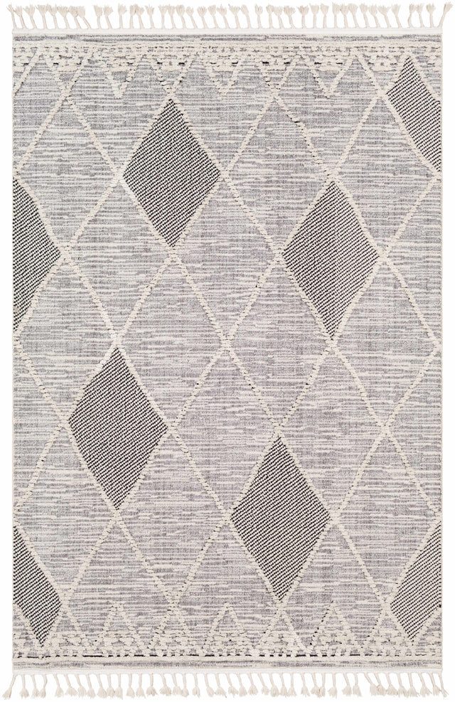 Norvelt High/Low Pile Rug with Tassels - Ornate Home