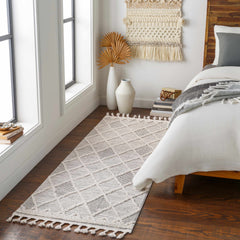 Norvelt High/Low Pile Rug with Tassels - Ornate Home