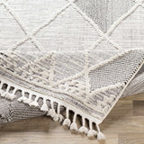 Norvelt High/Low Pile Rug with Tassels - Ornate Home