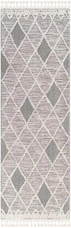 Norvelt High/Low Pile Rug with Tassels - Ornate Home