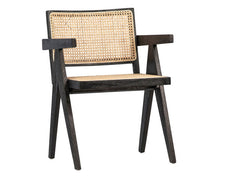 Norwich Black/Natural Dining Chair - Ornate Home