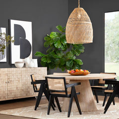 Norwich Black/Natural Dining Chair - Ornate Home