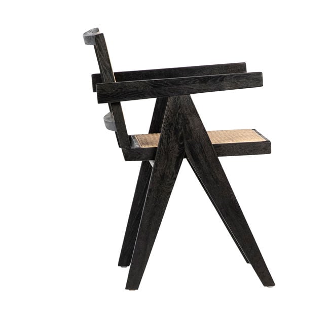 Norwich Black/Natural Dining Chair - Ornate Home