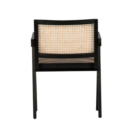 Norwich Black/Natural Dining Chair - Ornate Home