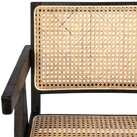 Norwich Black/Natural Dining Chair - Ornate Home