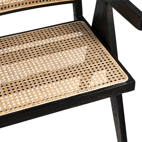 Norwich Black/Natural Dining Chair - Ornate Home