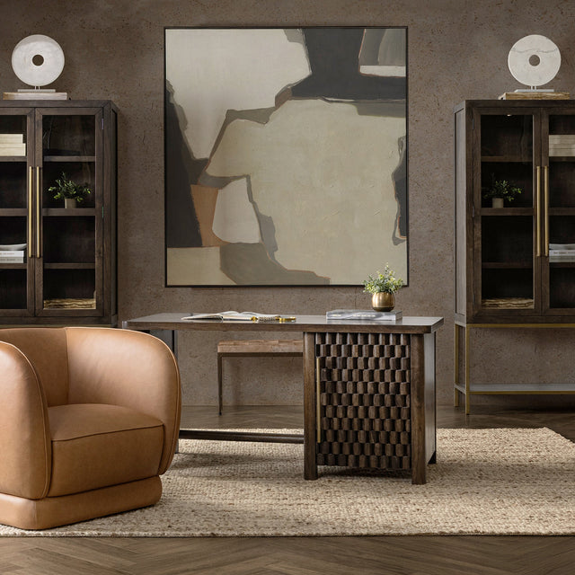 Norwood Bark Brown Desk - Ornate Home