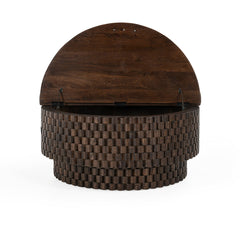 Norwood Bark Brown Round Coffee Table - Ornate Home