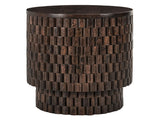 Norwood Bark Brown Round End Table - Ornate Home