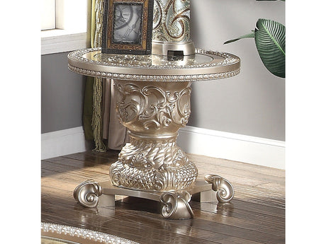 Norwood Champagne End Table  / HD-328C - Ornate Home