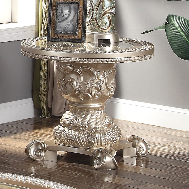 Norwood Champagne Gold 3pc Coffee Table Set  / HD-328C - Ornate Home