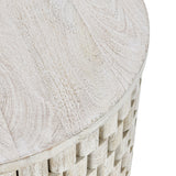 Norwood Cream 25" Round End Table - Ornate Home