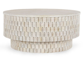 Norwood Cream Round Coffee Table - Ornate Home