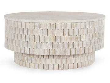 Norwood Cream Round Coffee Table - Ornate Home
