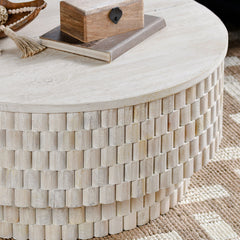 Norwood Cream Round Coffee Table - Ornate Home
