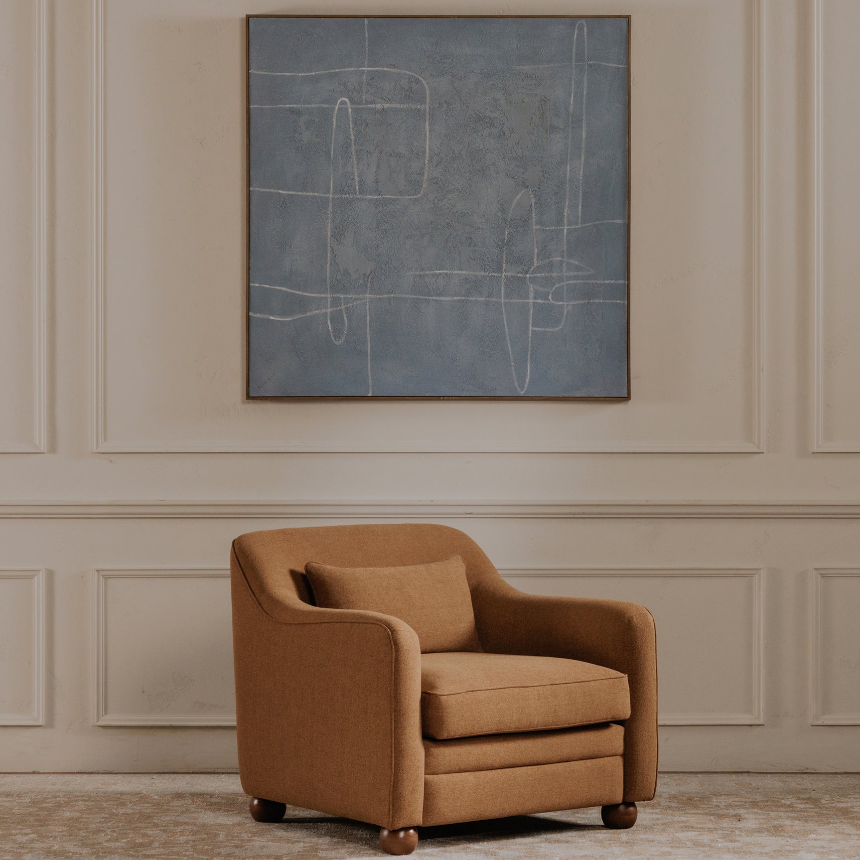 Notion Blue Framed Painting - Ornate Home