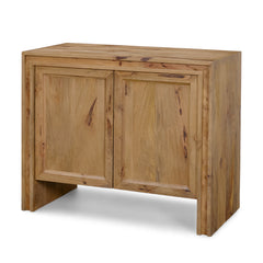 Notts Brown Wood 2-Door Accent Cabinet - Ornate Home