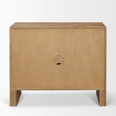 Notts Brown Wood 2-Door Accent Cabinet - Ornate Home