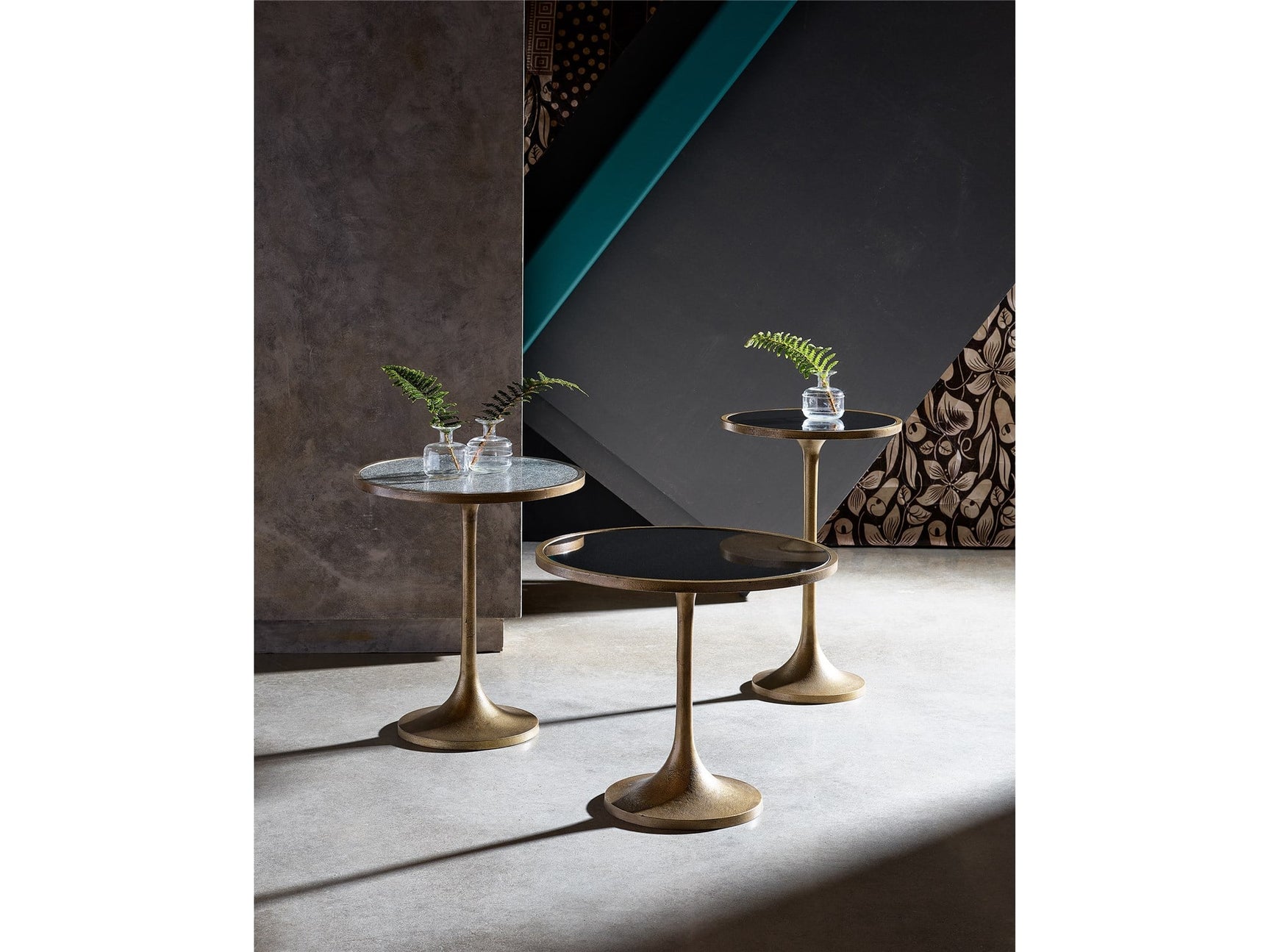 Nouveau Black/Bronze Large Bunching Table - Ornate Home