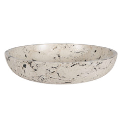 Nouveau Black/White Limestone Bowl - Ornate Home