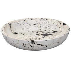 Nouveau Black/White Limestone Bowl - Ornate Home