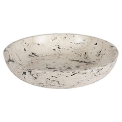 Nouveau Black/White Limestone Bowl - Ornate Home