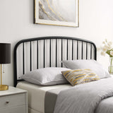 Nova Black Metal Queen Headboard - Ornate Home